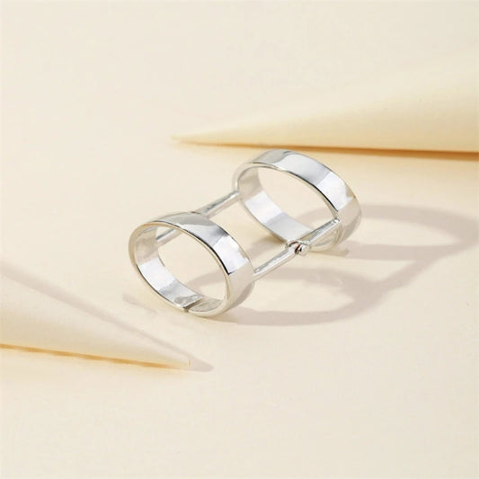 Adjustable Geometric Rings Alloy Materials for Trendy Look Accessory