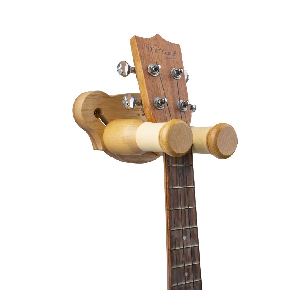 Guitar Hooks Adjustable Violin Hanger Non-scratch Wall Easy To Install HooksStrong Wood-colored Strings Instrument Accessories