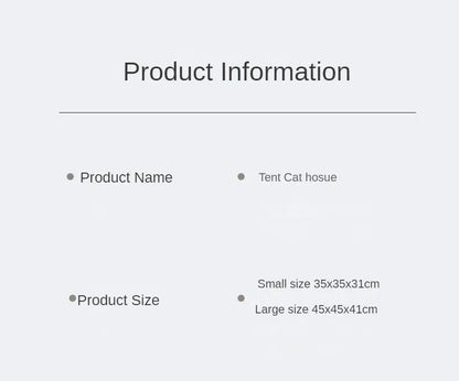 Cat Tent High Quality Cat Bed Foldable Pet Bed Waterproof Cat Camping Bed Portable Bed