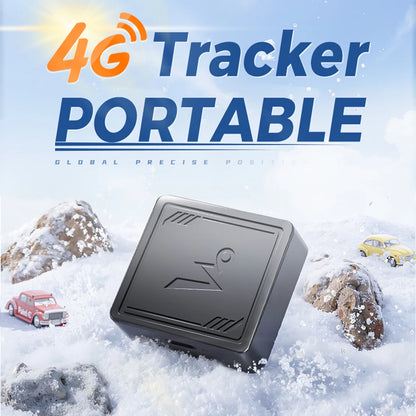 4G GPS Tracker with App Real Time Car Tracking Device Portable GPS Positioner for Cars Kids Pets