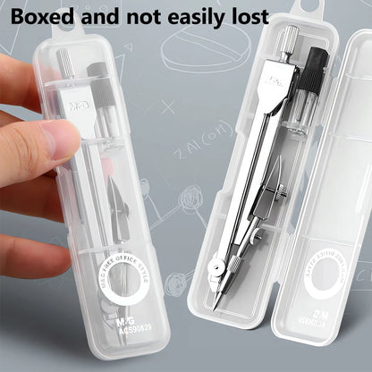 M&G Simple Compasses Set Student Drawing Compasses Exam Compasses Starting School Stationery for Student Exams