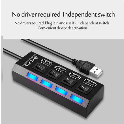 4/7 Port Multi USB Power Adapter USB 3.0 Splitter Hub USB Hub 2.0 USB Multiple Expander Switch Cable Hub Docking Stations