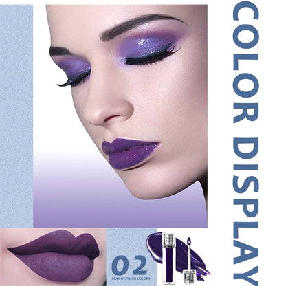 MAFFICK Black Lipstick Lip Stain Waterproof Lightweight Matte lipgloss purple/blue/white