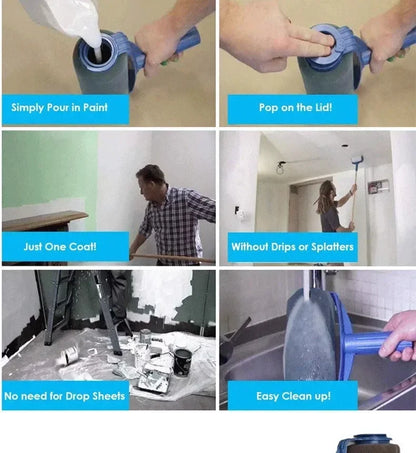 Professional Wall Paint Roller Set Multifunctional Clean-cut Edges Painting Rolling Brush For Wall Painting Treatment Tools