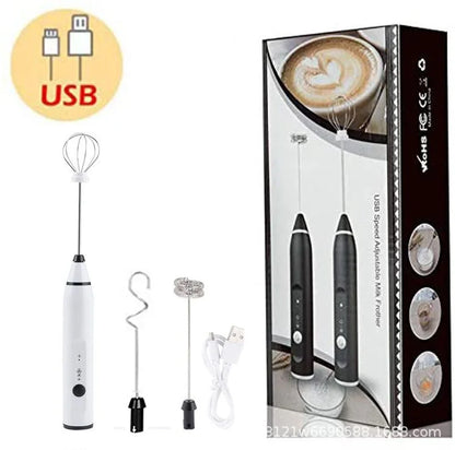 Portable Electric Milk Frothers Type C Handheld Blender Mini Coffee Maker Whisk Mixer Cappuccino Cream Egg Beater Food Blender