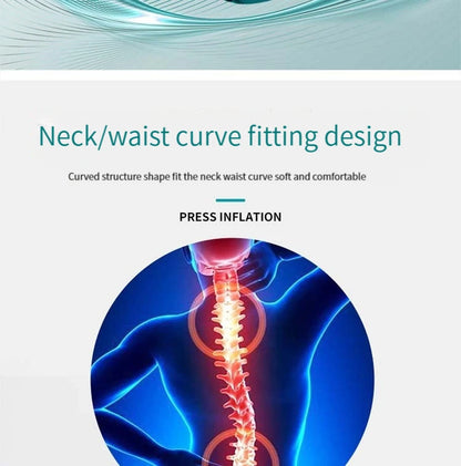 Press Inflatable Pillow Portable Outdoor Travel Pillow Waist Pillow Neck Protector Inflatable U Shaped Pillow