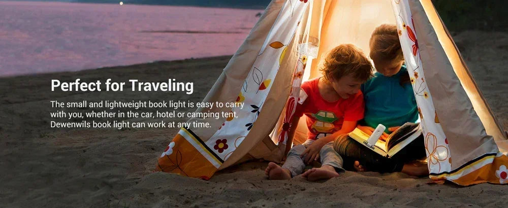 Book Light LED USB Rechargeable Reading Light Eye Protection Night Light Portable Clip Desk Light Bookmark Read Light