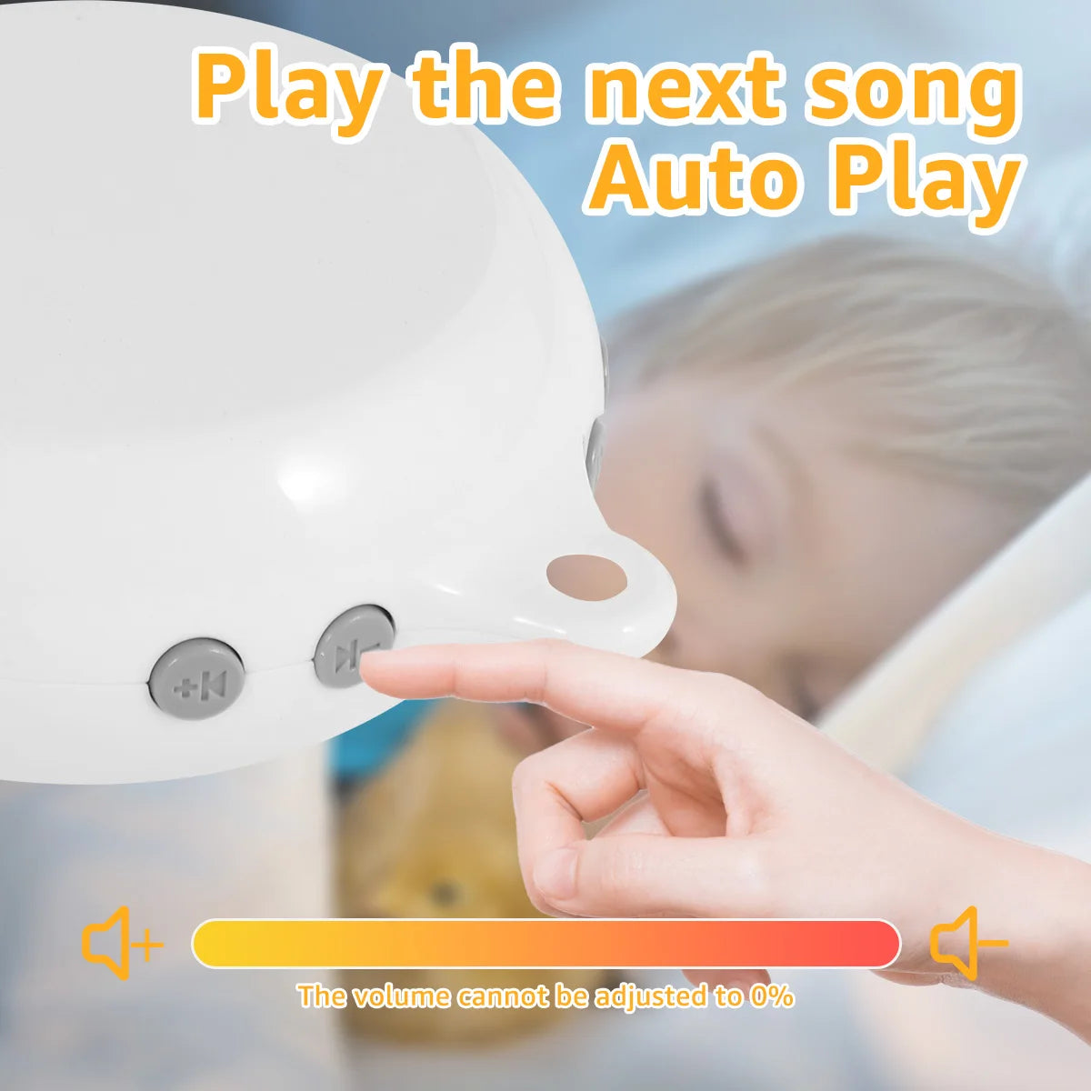 Baby Mobile Music Box Crib Mobile Motor with 3 Modes Volume Adjustable 35 Lullabies Baby Mobile Music Box for Bassinet