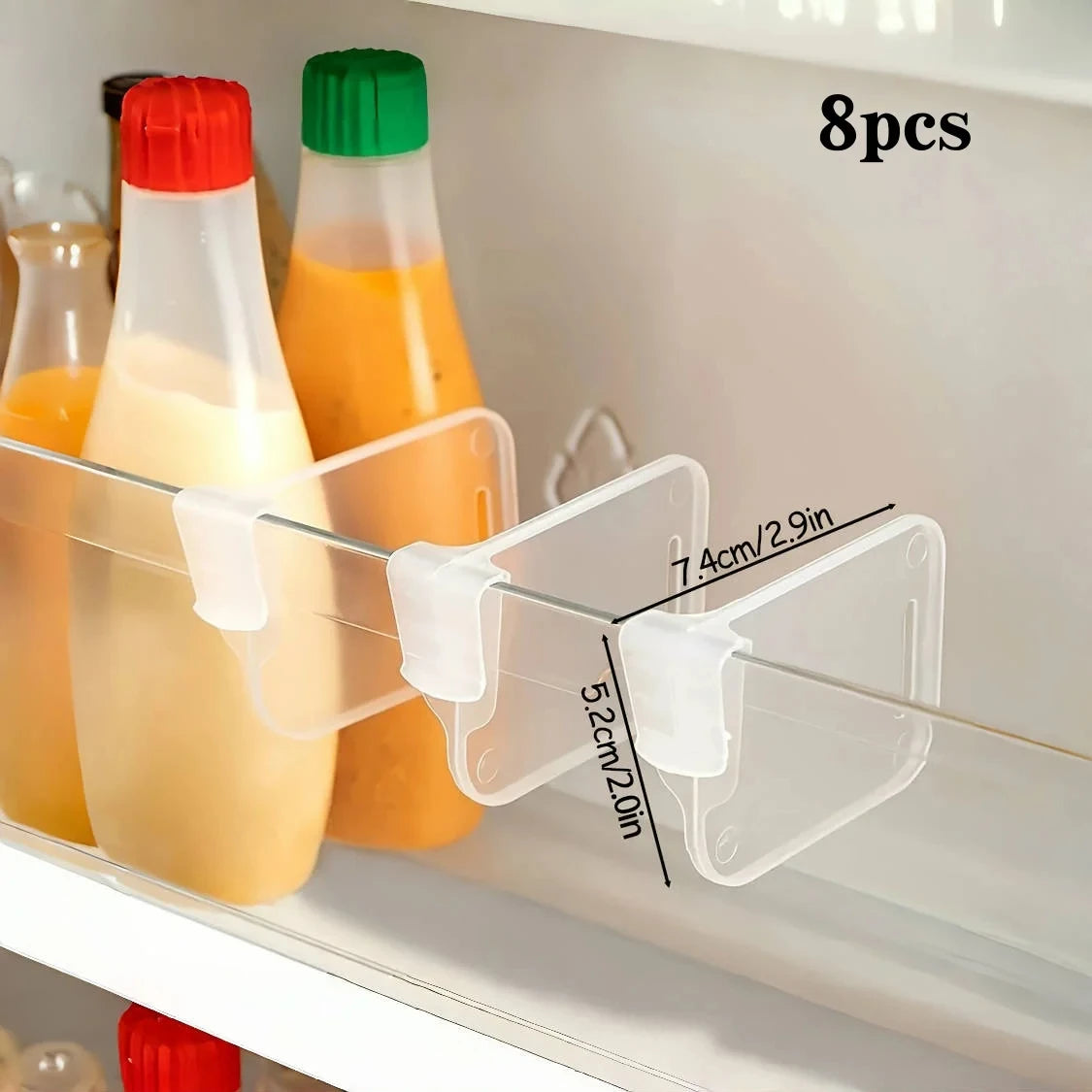 Home Refrigerator Storage Partition Board Adjustable Fridge Divider Storage Separators Kitchen Bottle Can Shelf Organizer
