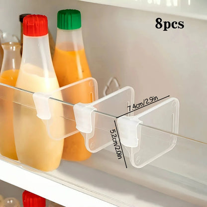 Home Refrigerator Storage Partition Board Adjustable Fridge Divider Storage Separators Kitchen Bottle Can Shelf Organizer