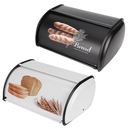 Bread Bin Bread Holder Bread Storage Box Large Capacity Stainless Steel Bread Box Holder Bin Container Kitchen Storage Organizer