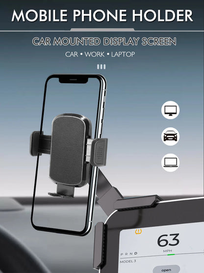 Magnet Car Mounted Display Screen Mobile Phone Holder 360 Degree Freely Rotation Foldable Mount Usded for Car Electric Vehicle