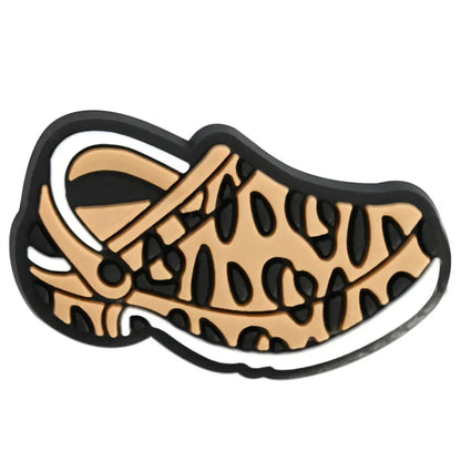 Leopard Print Shoe Charms for Crocs Pin Accessories Decoration Bracelet Wristband PVC Pin Women Party Gifts