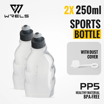 WRELS Handheld Hydration Sports Water Bottles BPA-Free Water Bottles for the Running Hydration Belt for Marathon Hiking Cycling