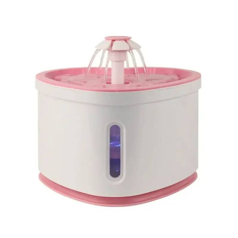 2L pet dog automatic electric USB silent water dispenser Cat heart-shaped fountain water dispenser