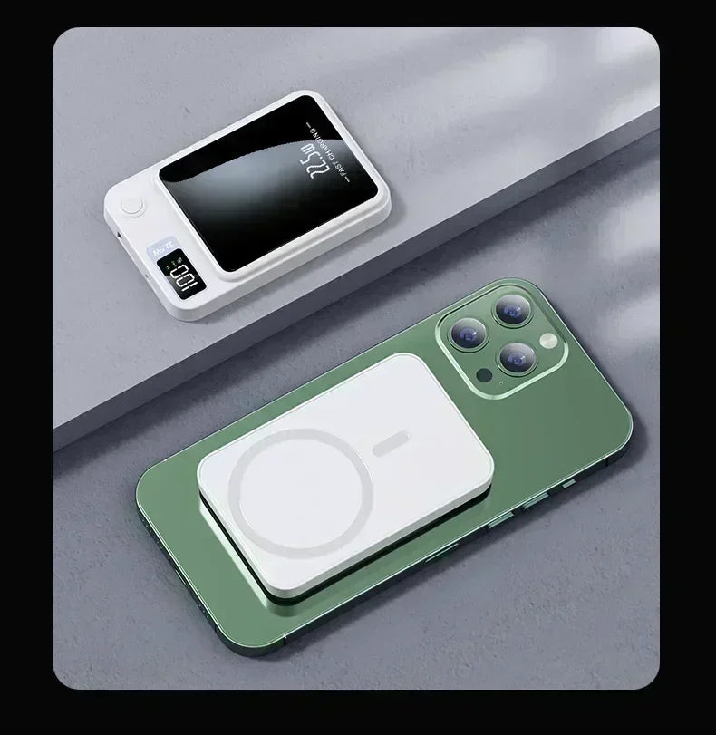 Power Bank 22.5W Magnetic Wireless Portable Chargers 30000mAh Super Fast Charging Powerbank External Battery for Iphone Xiaomi