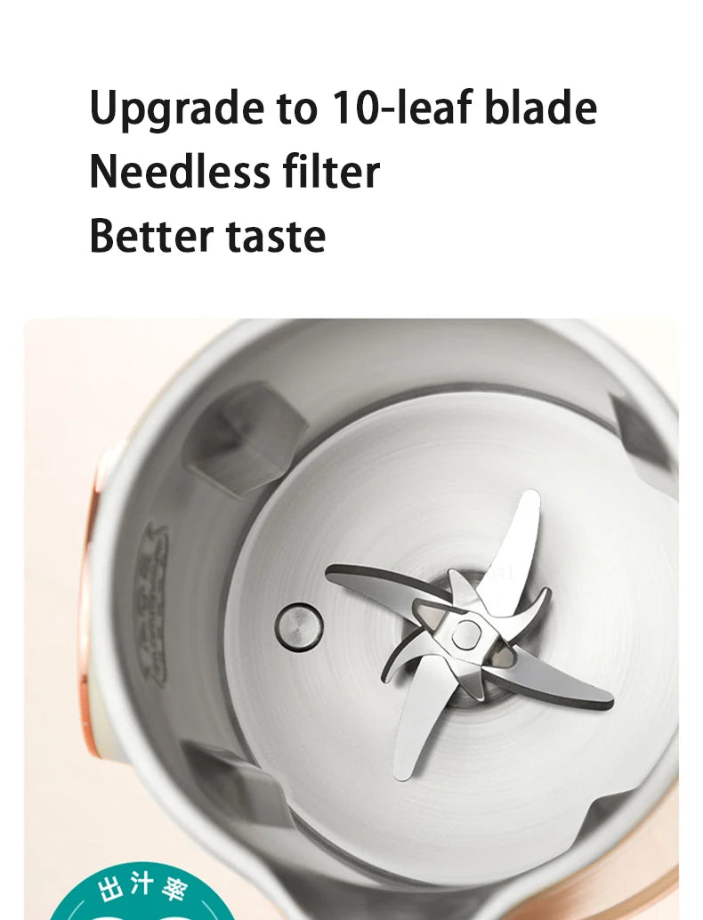 1500ML Soy Milk Machine Electric Juicer Blender Mixer Nut Milky Maker Wall Breaking Machine 10-leaf Blade Breakfast Machine