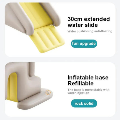 Lengthen And Widen The Slide Inflatable Water-filled Base Pool Slide Children Climber Slide For Aboves Ground Pool Garden