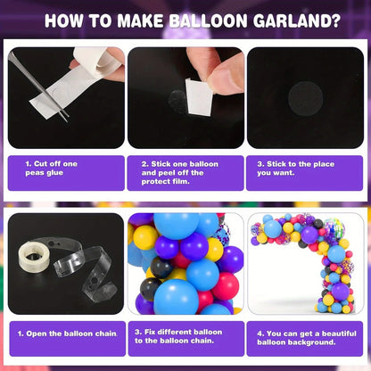 119PCS 90s Disco Party Decoration Set Disco Balloon Radio Adult Hip Hop Party Single Party Decoration Birthday Party Balloon