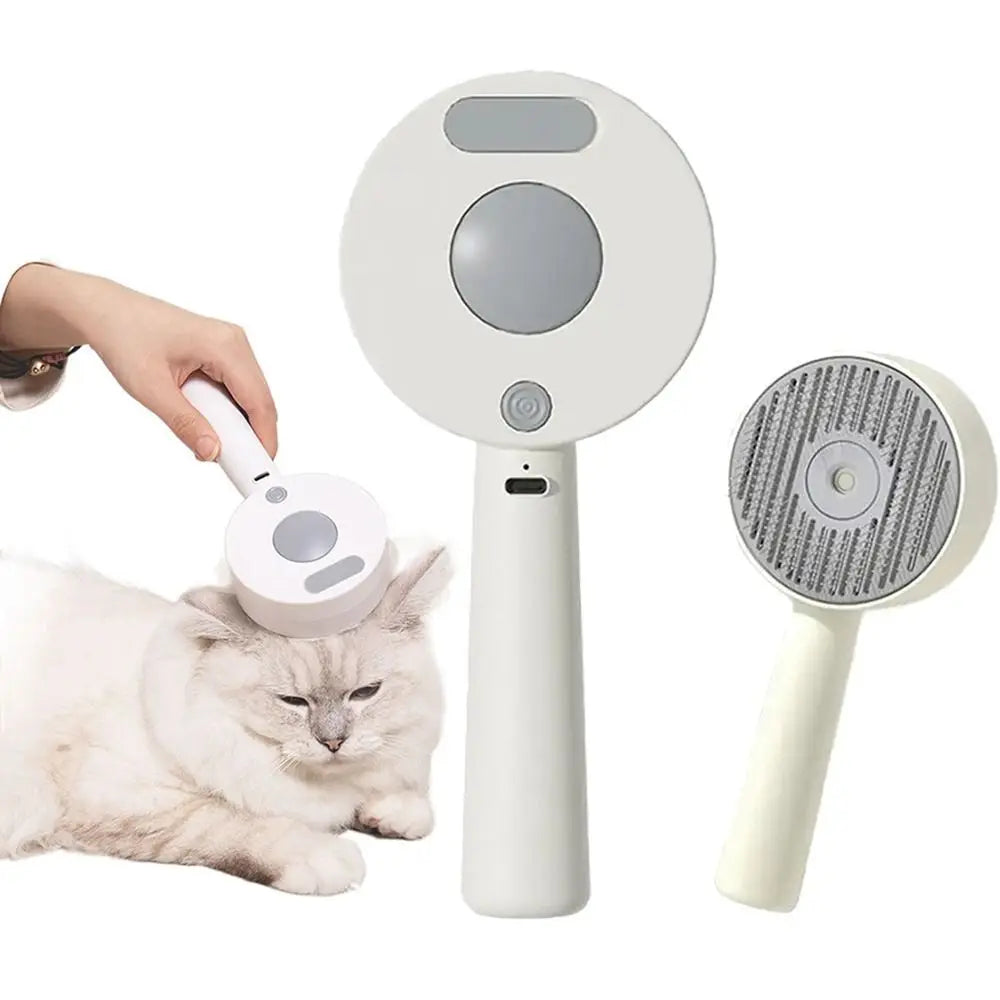 Anti-Static Pet Spray Hair Comb Demating Massaging Steam Spray Hair Remover Gentle Effective Smooth Tips