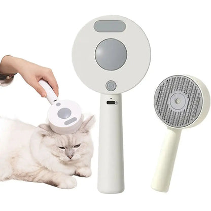 Anti-Static Pet Spray Hair Comb Demating Massaging Steam Spray Hair Remover Gentle Effective Smooth Tips