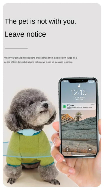 Pet Bluetooth GPS Tracker Dog Mini Tracking Movement Alert Collars Anti Lost Tracker for Cats and Puppies Remote Global Locator