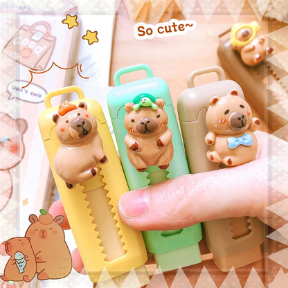 Kapibala push-pull eraser, suitable for drawing and design, office culture and educational supplies