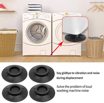 4Pcs Anti Vibration Feet Pads Rubber Legs Slipstop Silent Skid Raiser Mat For Washing Machine Support Dampers Stand Non-Slip Pad