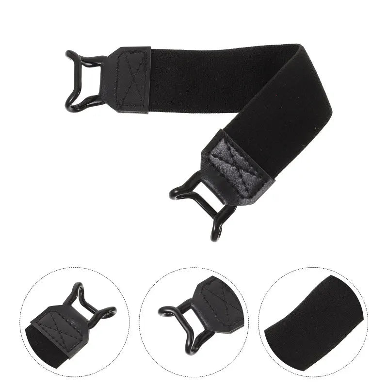 Portable Anti Drop Back Adhesive Band Tablet Hand Strap Holder For Single Hand Operation Elastic Grip Black 3x19cm Tablet