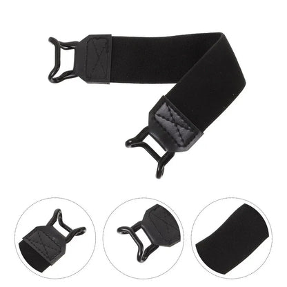 Portable Anti Drop Back Adhesive Band Tablet Hand Strap Holder For Single Hand Operation Elastic Grip Black 3x19cm Tablet