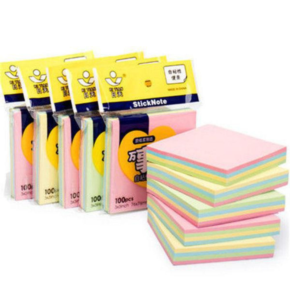 50 Sheets/pad Transparent Sticky Notes Pad Waterproof Self-Adhesive Clear Memo Message Reminder Home Office School Supplies
