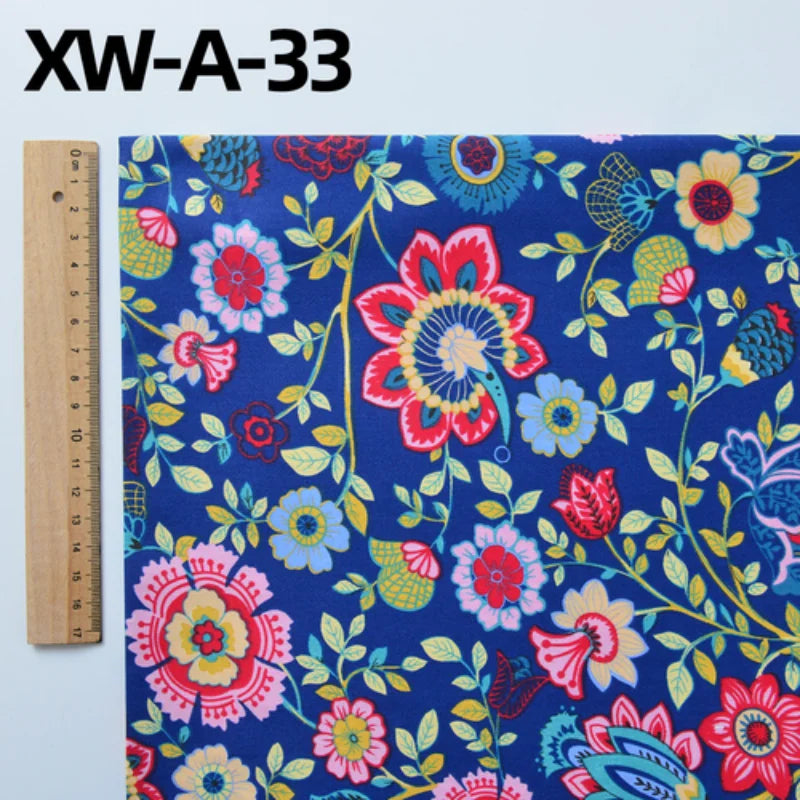 Fabric cotton handmade diy bedding flowers garden flowers pure cotton printing fabric twill cotton fabric sewing