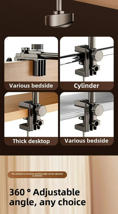 Tablet Holder for Bed Desk IPad Stand with Flexible Metal Arm Rods Tablet Stand For 4-13 inch Android Tablet Xiaomi Poco Bracket