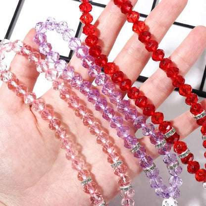 Phone Charm Wrist Strap Crystal Beads Key Lanyards Mobile Phone Straps Phone Lanyards Mobile Phone Chain Crystal Phone Straps