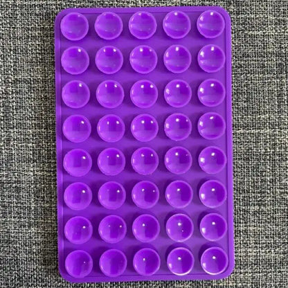 Double-Sided Suction Cup Phone Mount, Silicone Suction Phone Stand Phone Case Adhesive Sticky Phone Grip Hands-Free Phone Grip