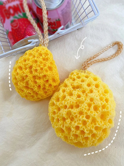 Cheese Bath Ball Japanese Super Soft Lovely Sponge Bath Towel Ladies Children Bath Flower Bath Honeycomb Blister Bath Magic