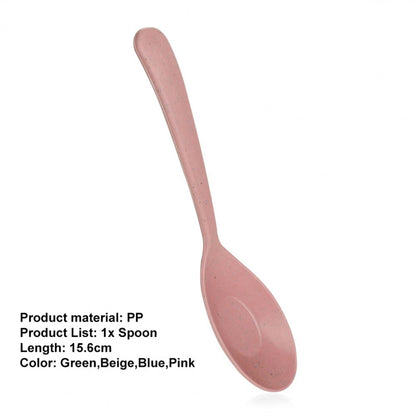 Soup Spoon Long Handle Cereal Spoon Plastic Serving Spoon Microwave Dishwasher Safe Porridge Spoon Kids Tableware Dinner Spoon