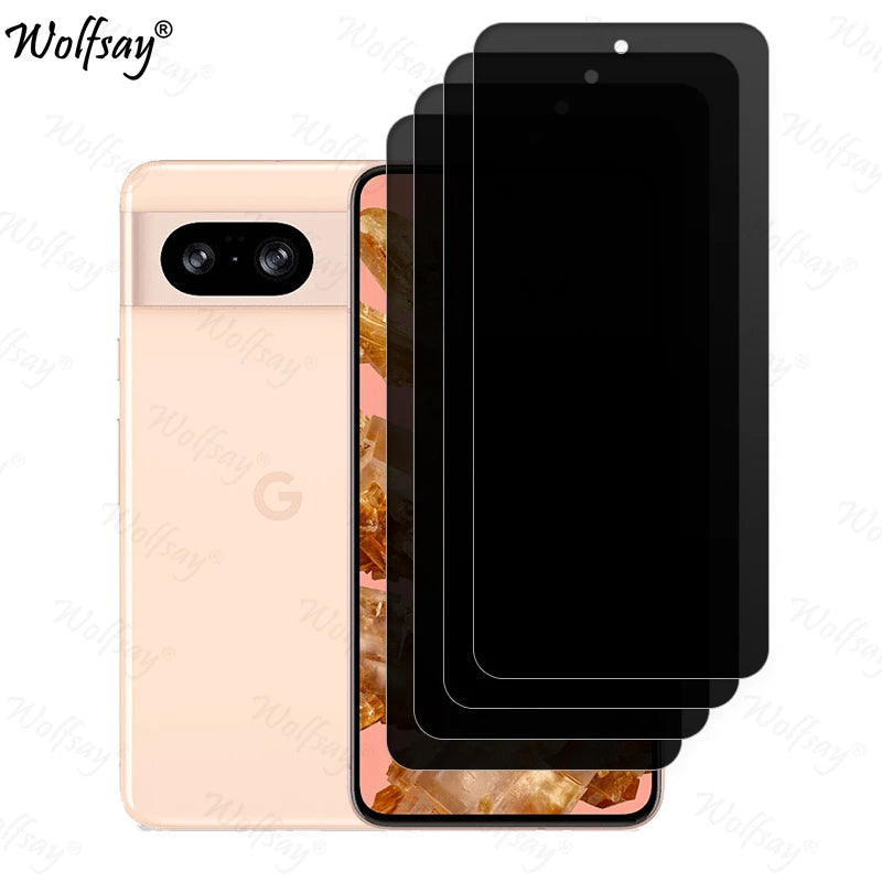 Anti-Spy Tempered Glass For Google Pixel 8 Privacy Screen Protector Google Pixel 8A 8 9 Pro XL Glass For Google Pixel 8 Glass