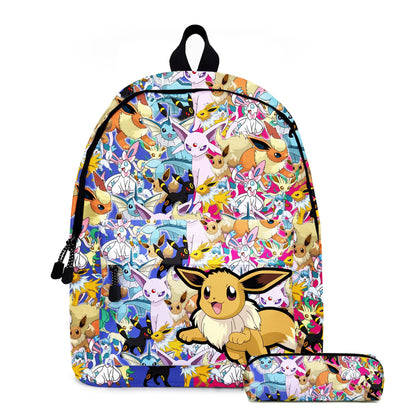 Pokemon Pikachu School Bags Backpacks Anime Kids Bags Kawaii Big Capacity Travel Bag Teenagers Schoolbag Girls Boys Rucksacks