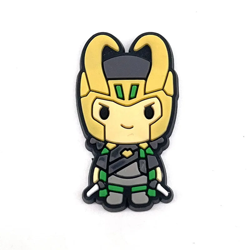 28styles Movies Super Hero Shoe Charms for Clogs Sandals Decorations shoes Accessories PVC Charms Cartoon Kids Gifts