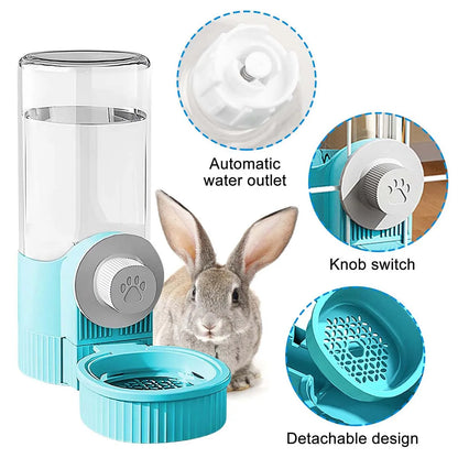 Hanging Automatic Pet Food Feeder/Water Dispenser Gravity Cat Auto Feeder Waterer Set Pet Feeding Product For Puppy Cats Rabbit