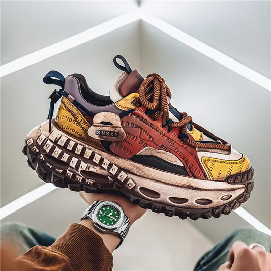 Casual Sneaker Men's Sneakers Loafers Wear-resistant Non-Slip Fashion Sports and Leisure Shoes for Men Outdoor Thick Bottom