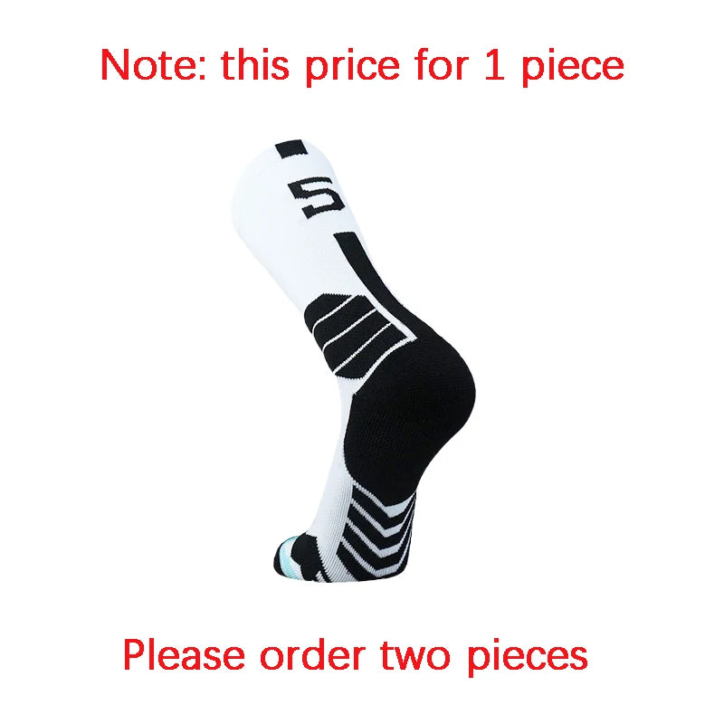 Sports Basketball Socks Professional 1pc Football Sock Men's Cycling Soccer Socks Running Sock Calcetines Customized Number 0-9