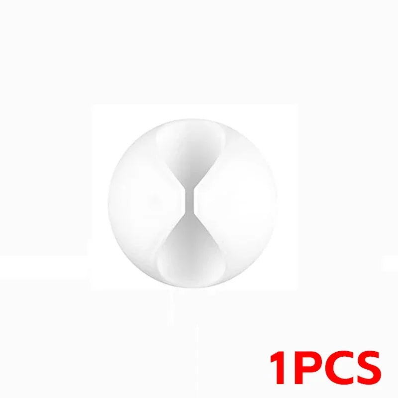 100-1PCS Desktop Wall Cable Clips Wire Management Self-Adhesive Cord Organizers Holder Clamp for USB Network Headphone Cables