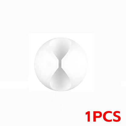 100-1PCS Desktop Wall Cable Clips Wire Management Self-Adhesive Cord Organizers Holder Clamp for USB Network Headphone Cables