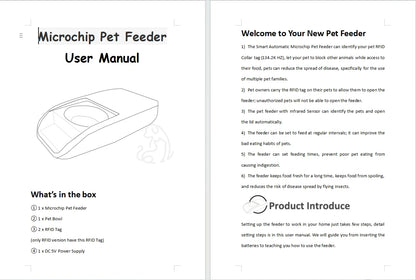 NEW Smart Microchip RFID Pet Feeder Bowl For Cats Dog And Multi Pets Homes Intelligent Automatic Timed Cat Food Dispenser