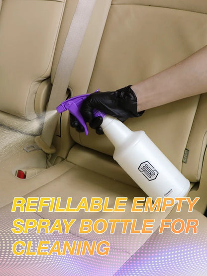 Spray Bottles 26oz/770ml, Refillable Empty Spray Bottles for Cleaning Solutions, Watering Plants, Premium Flex Nozzle, Water Gun