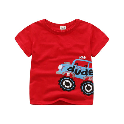 Baby Boy T-Shirts For Children Clothing Summer Clothes Boys Short Sleeve Shirt Print Cotton Kids Tee Shirt Tops