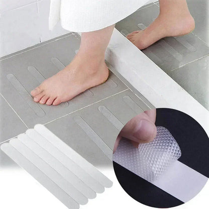 Anti Slip Strips for Bathtubs, Showers, Stairs, Floors, 12pcs Transparent Shower Stickers Bath Safety Strips