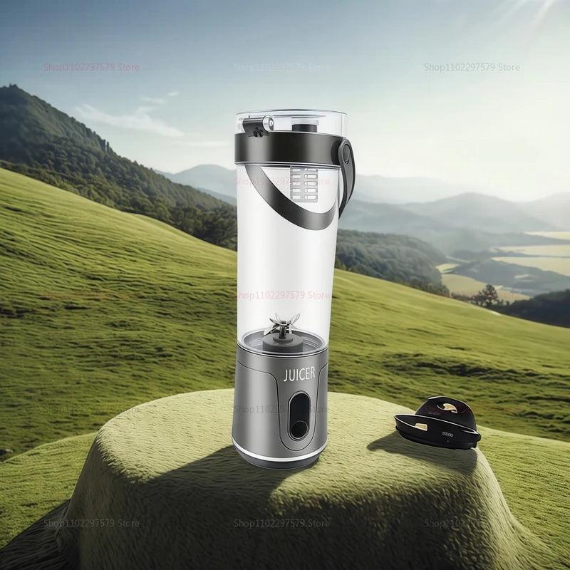 Portable Juice Blender 600ML 12 Blades Household USB Rechargeable Electric Juicer for Smoothies Fruit Mixing Personal Blender